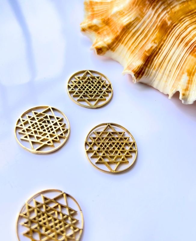 Sri Yantra Brass Connector
