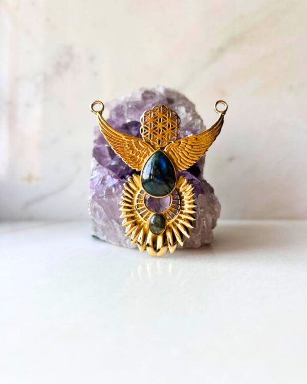 Angel Wing Circle of Life Stone Connector