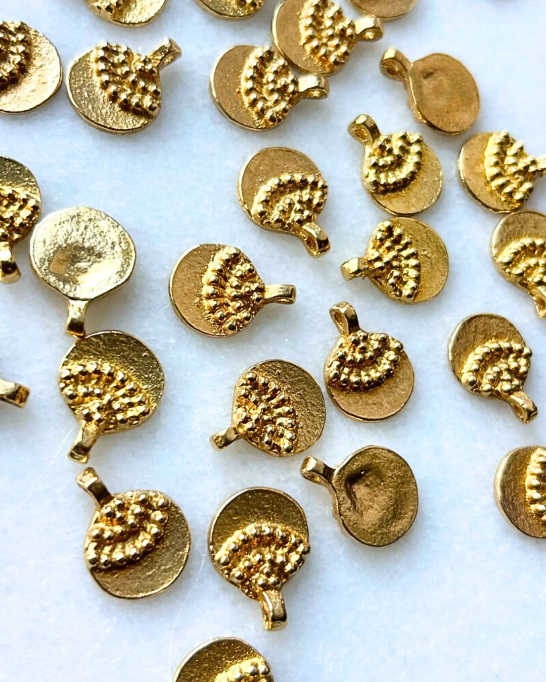 Sunrise Horizon Brass Charms – Pack of 5 Pieces