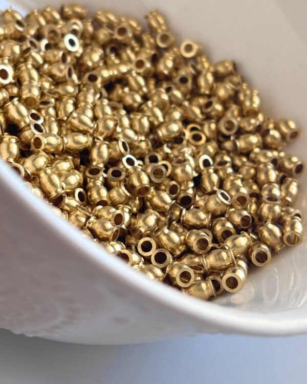 6mm Candy Brass Beads – 10g