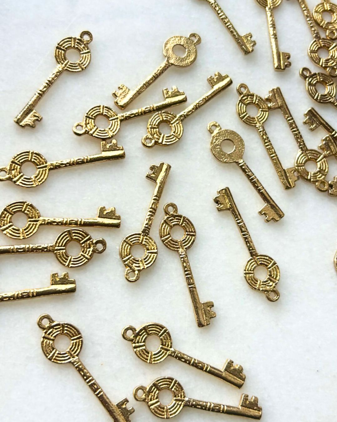 Vintage Ethnic Key Charms – Pack of 5 Pieces - Image 2