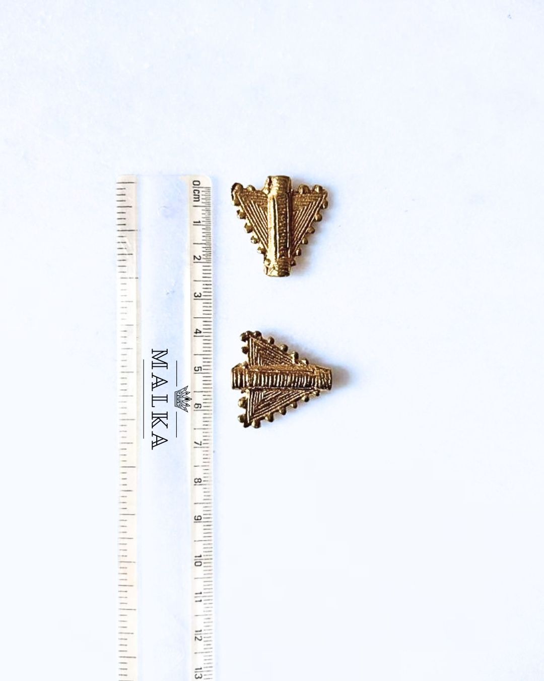 Triangle Shape Brass Charms – Pack of 3 Pieces - Image 3