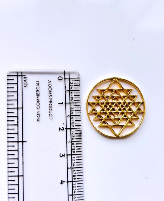 Sri Yantra Brass Connector - Image 2