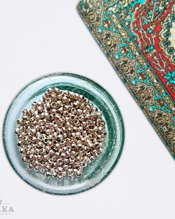 2mm Silver-Filled Round Beads – 20g ≈ 350 Beads