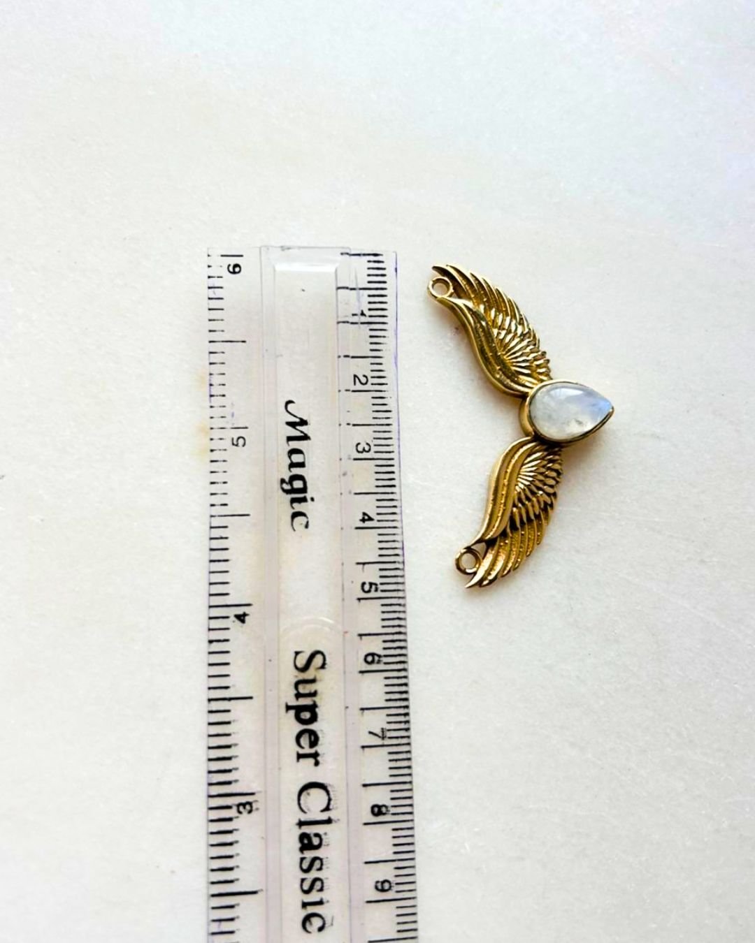 Teardrop Stone Brass Connector for Jewelry Making - Image 3