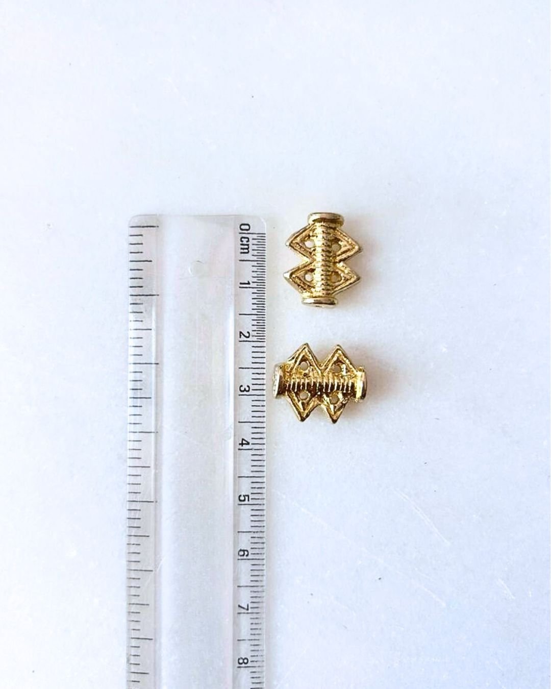 Tribal Spacer Brass Charms – Pack of 5 Pieces - Image 3
