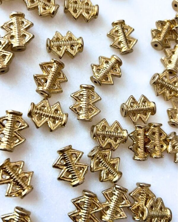 Tribal Spacer Brass Charms – Pack of 5 Pieces
