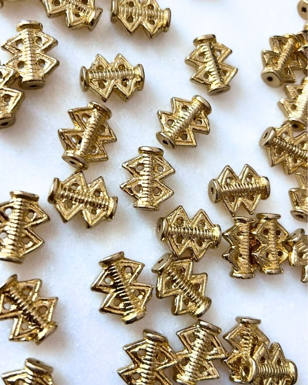 Tribal Spacer Brass Charms – Pack of 5 Pieces