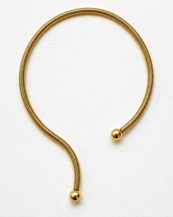 Coiled Snake Chain Brass Choker