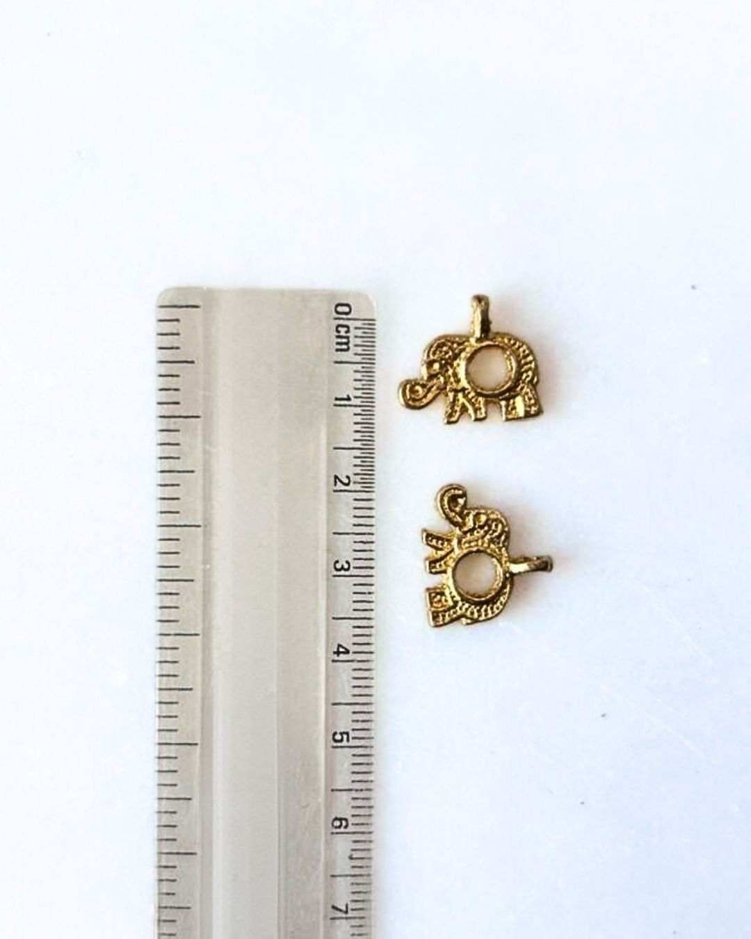 Elephant Brass Charms – Pack of 5 Pieces - Image 3