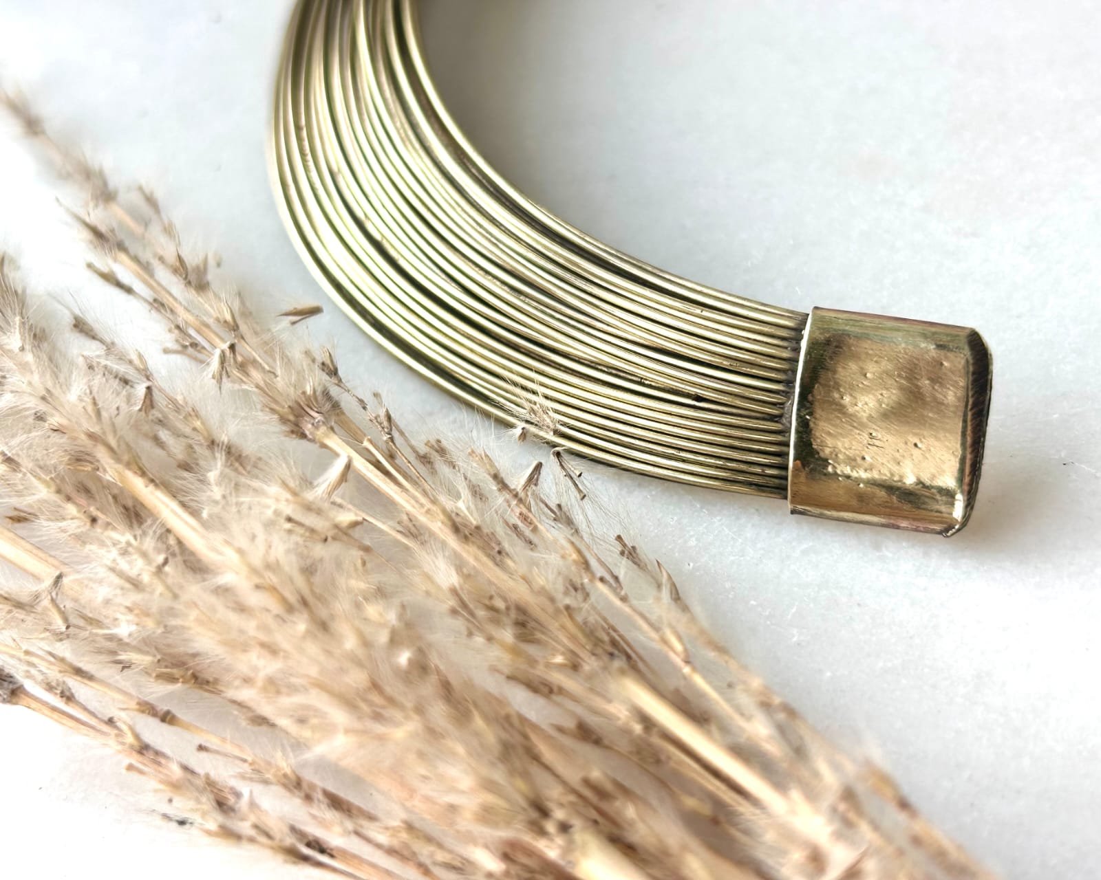 Fine Wire Layered Brass Choker - Image 3