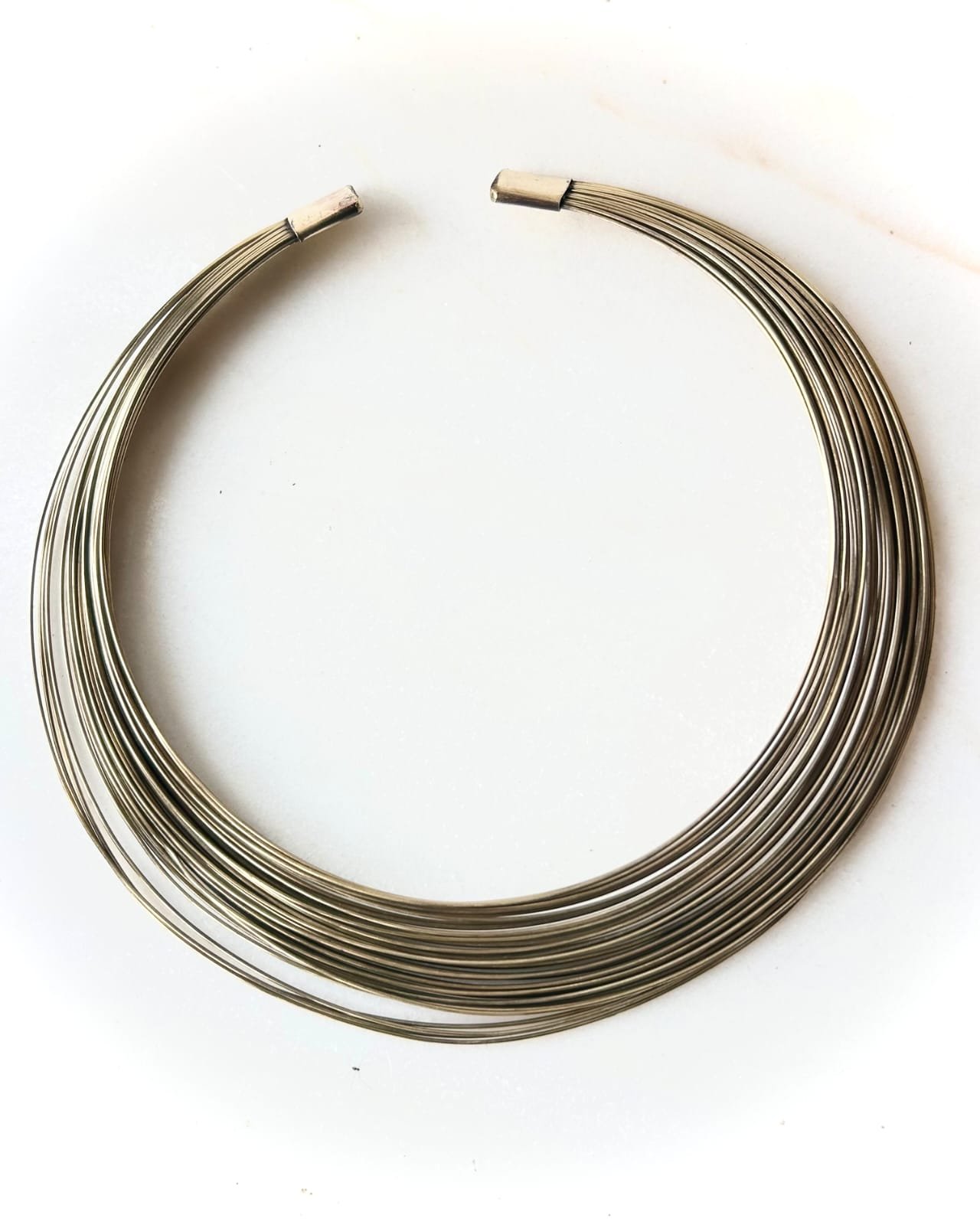 Fine Wire Layered Brass Choker - Image 4
