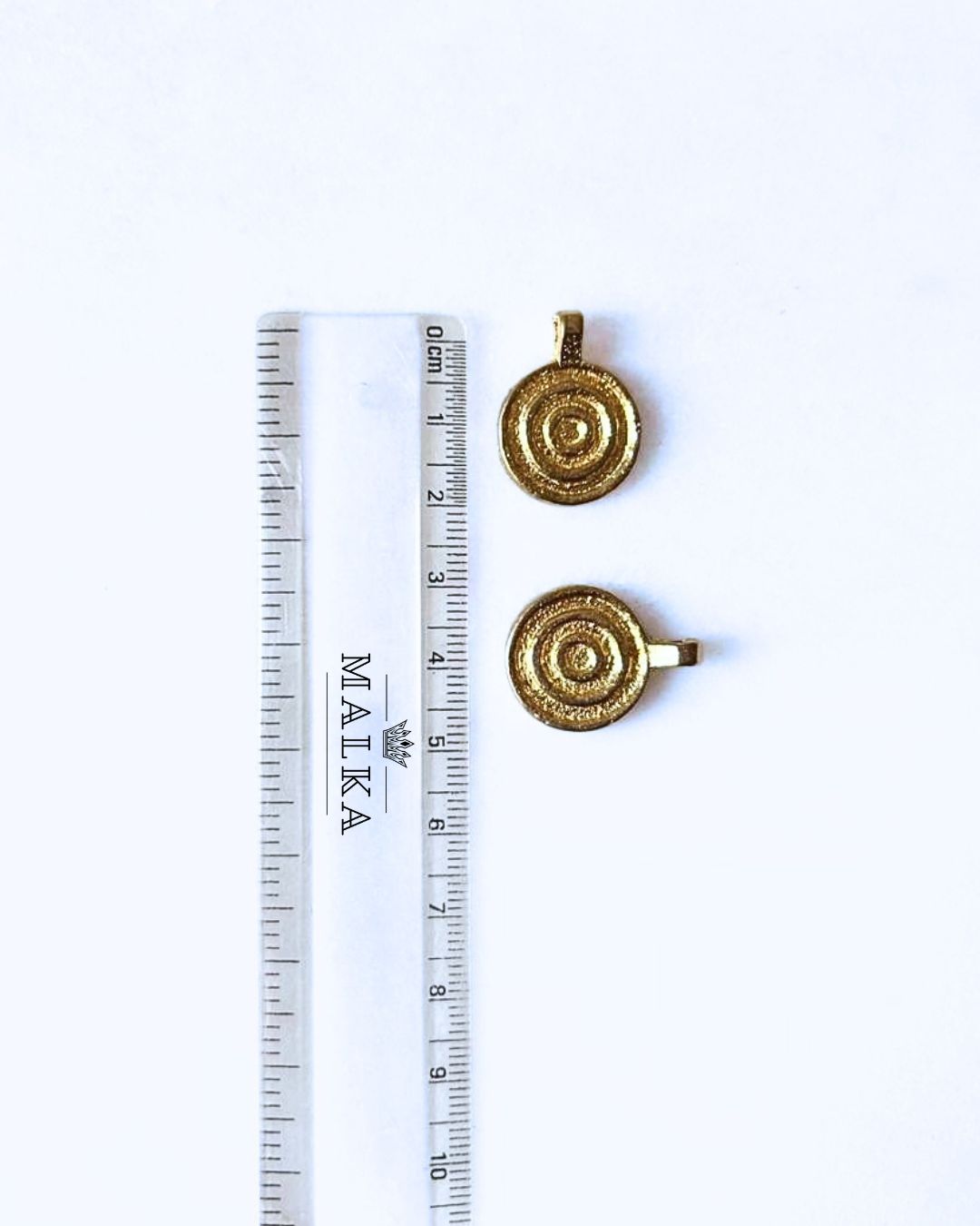 Big Circle Brass Charms – Pack of 5 Pieces - Image 4