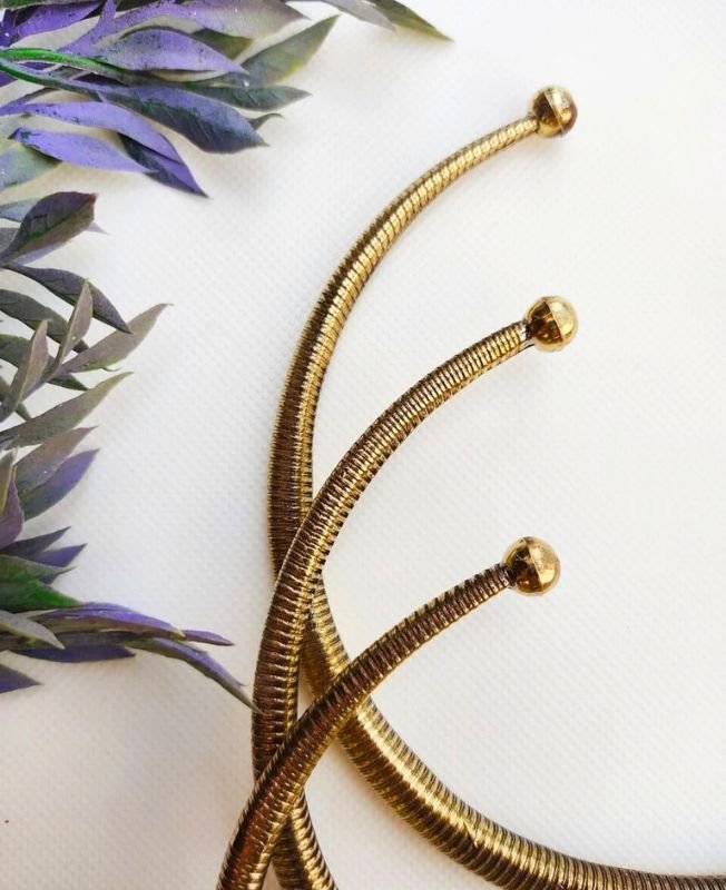Ribbed Finish Brass Choker - Image 5