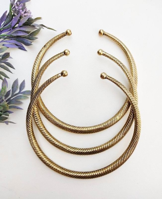 Twist Rope Finish Brass Choker