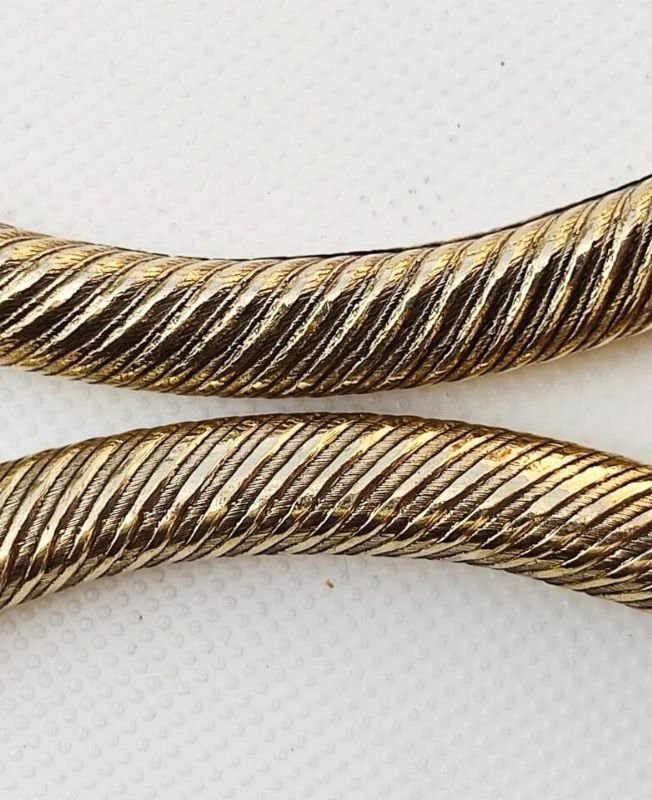 Twist Rope Finish Brass Choker - Image 4