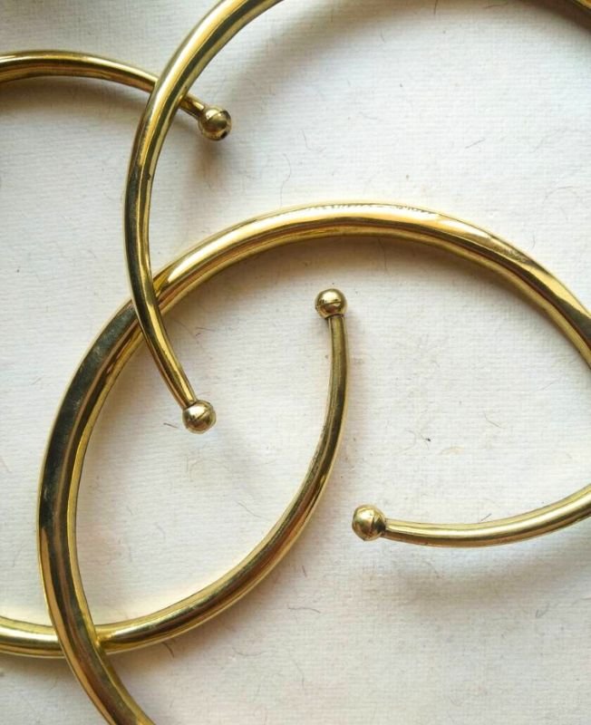 Minimalist Polished Finish Brass Choker - Image 5