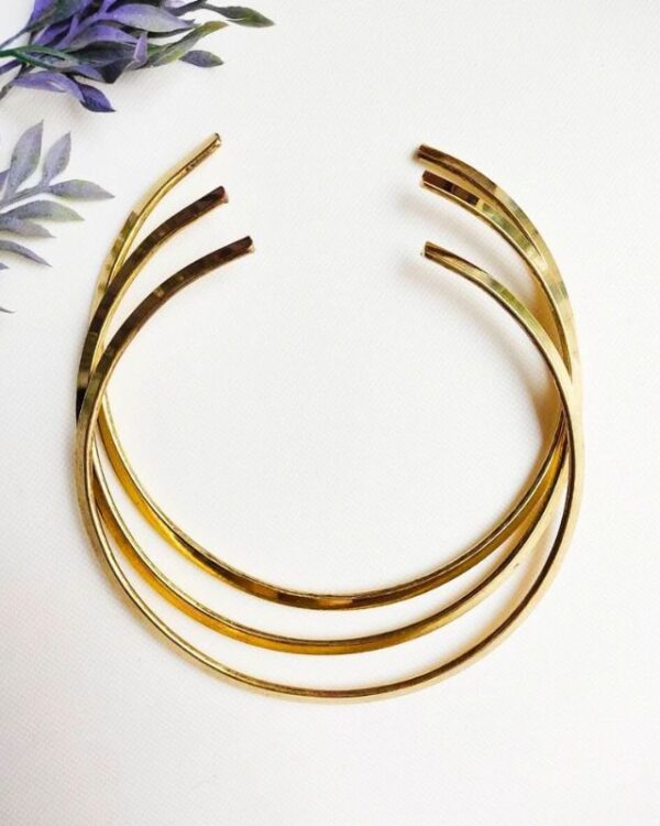 Radiance Sleek Minimalist Brass Choker