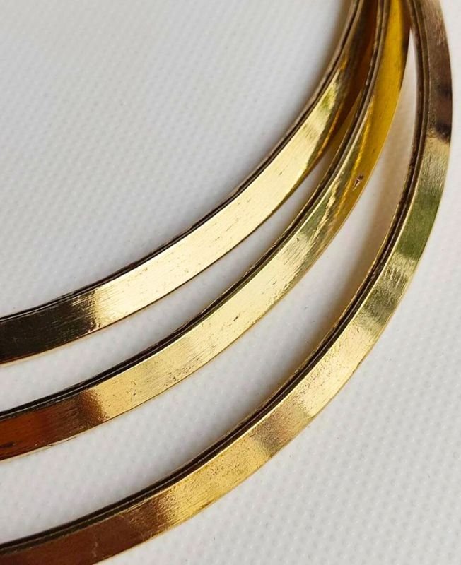 Radiance Sleek Minimalist Brass Choker - Image 3
