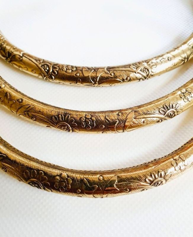 Vintage Garden Torque Brass Choker - Image 5