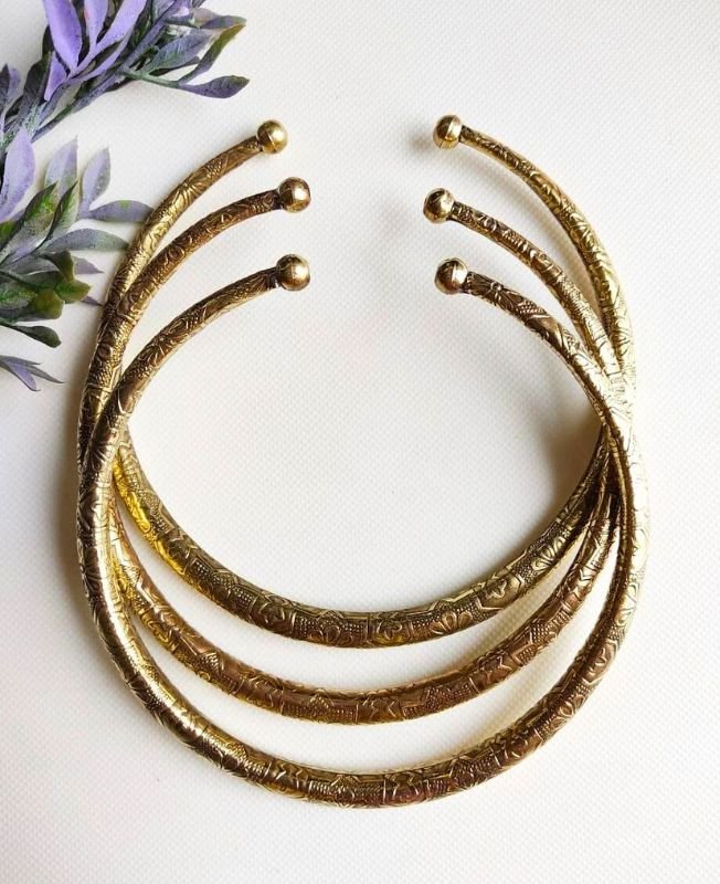 Tribal Finish Brass Choker