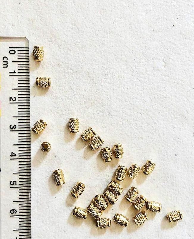 5mm Brass Pipe Geometric Beads – 10g - Image 5