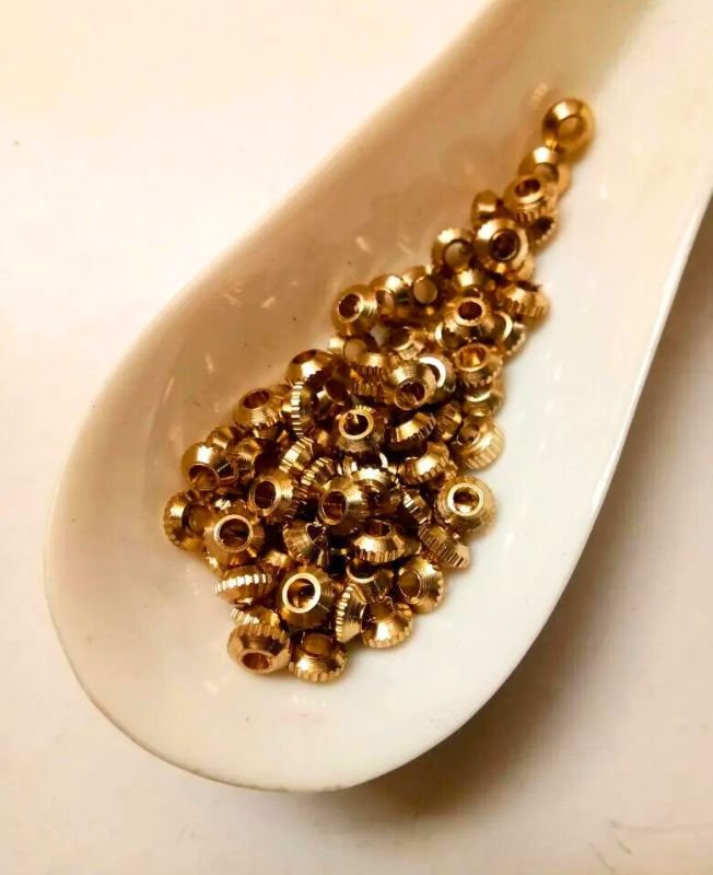 3mm Brass Donut Beads – 10g - Image 4