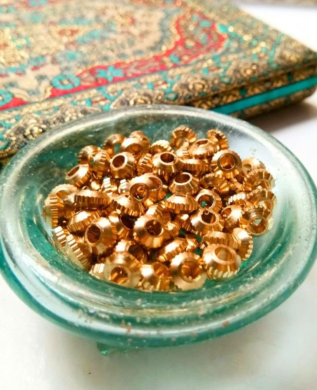 3mm Brass Donut Beads – 10g