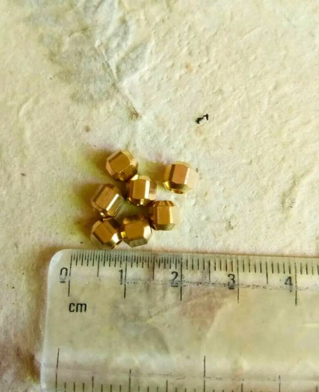 6mm Brass Geometric Beads – 10g - Image 5