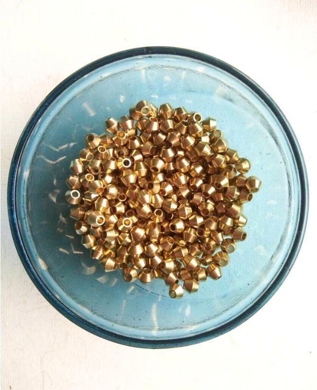 5mm Brass Geometric Beads – 10g - Image 4