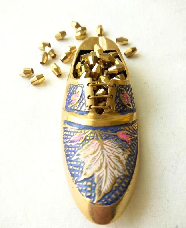8mm Brass Unique Pipe Geometric Beads – 10g - Image 5