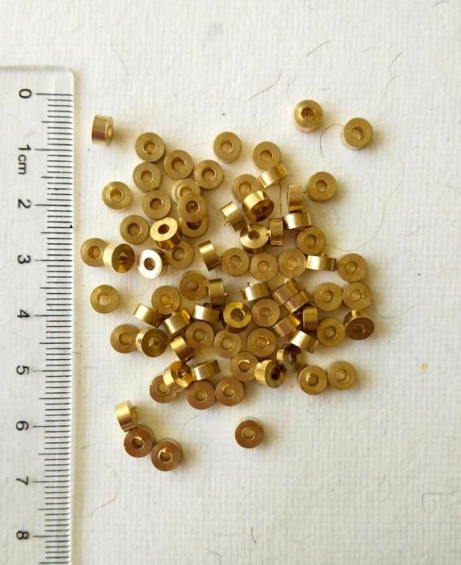 2.5mm Unique Brass Donut Beads – 10g - Image 3