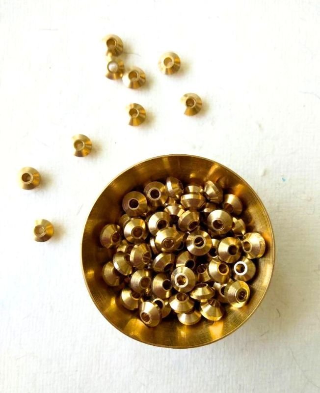4.5mm Brass Geometric Tyre Beads – 10g - Image 5