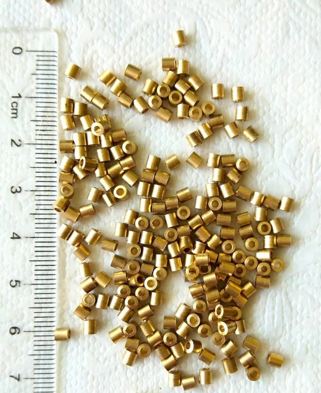 3mm Brass Pipe Geometric Tyre Beads – 10g - Image 4