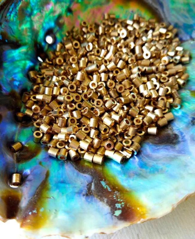 3mm Brass Pipe Geometric Tyre Beads – 10g - Image 5