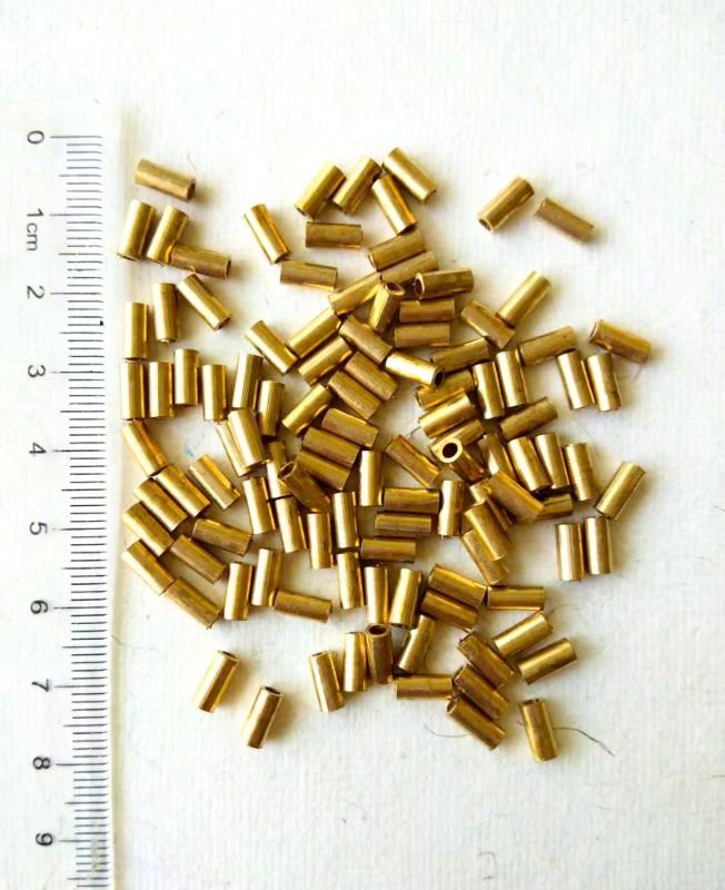 7mm Brass Unique Pipe Geometric Beads – 10g - Image 3