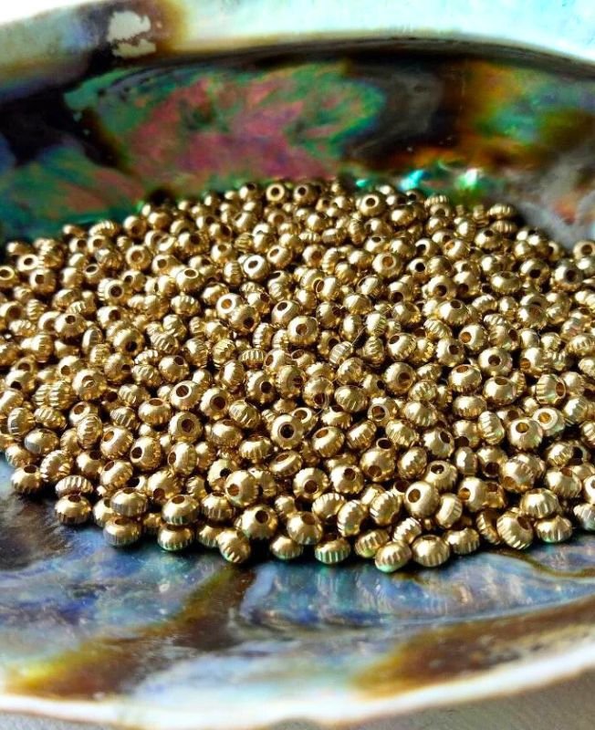 2mm Unique Brass Donut Beads – 10g - Image 4