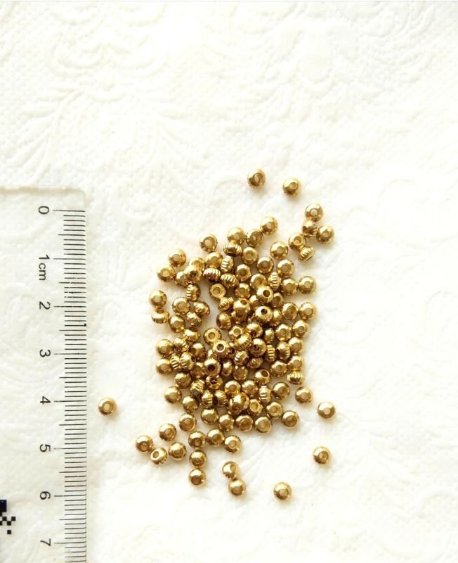 2mm Unique Brass Donut Beads – 10g - Image 3