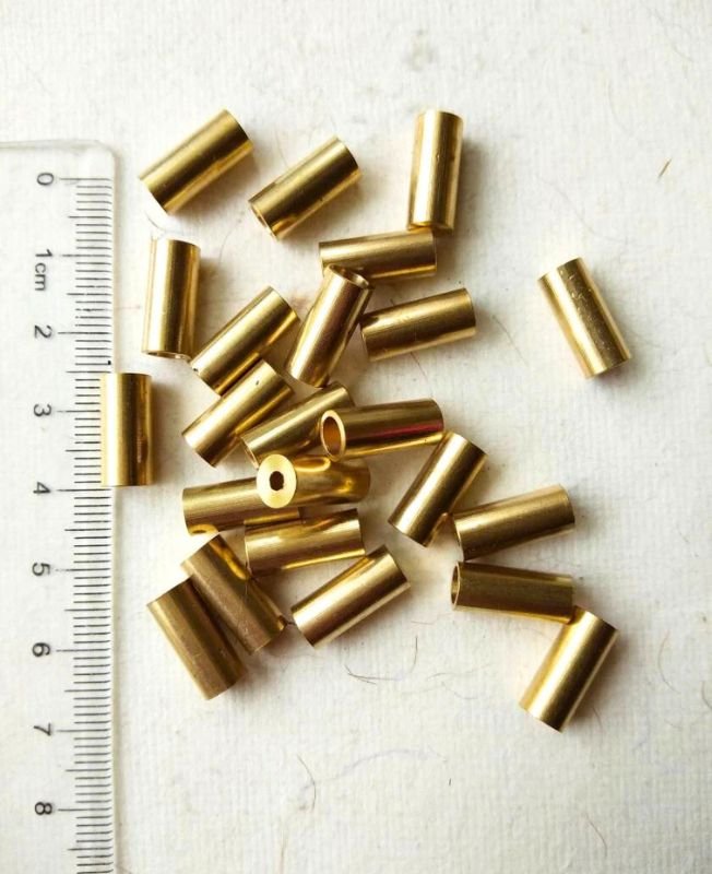 14mm Brass Big Pipe Geometric Beads – 10g - Image 3