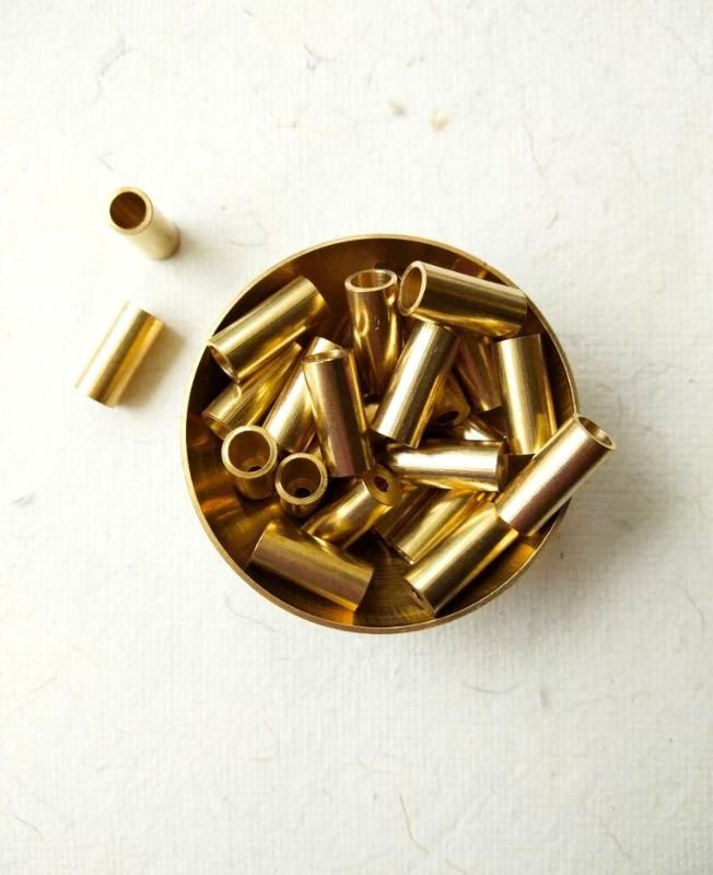 14mm Brass Big Pipe Geometric Beads – 10g - Image 2