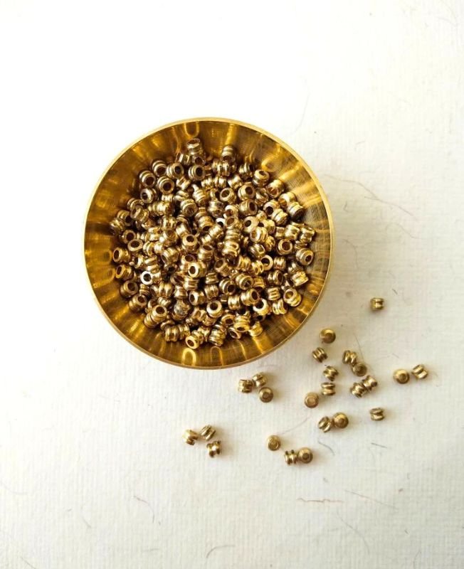 2.5mm Brass Pipe Beads – 10g - Image 2