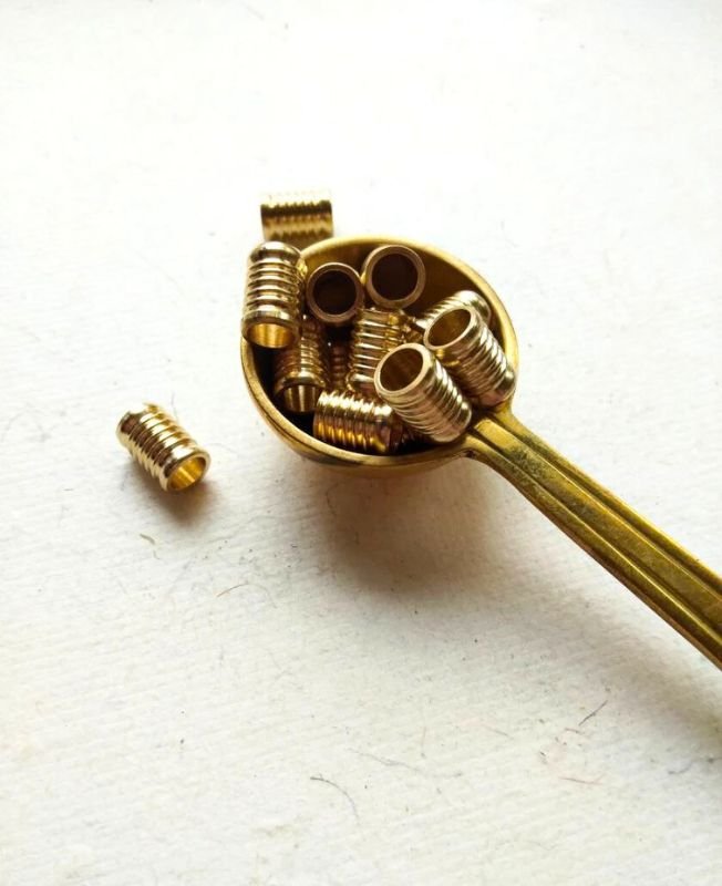 10mm Brass Pipe Geometric Beads – 10g - Image 5