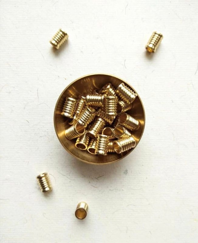 10mm Brass Pipe Geometric Beads – 10g - Image 4