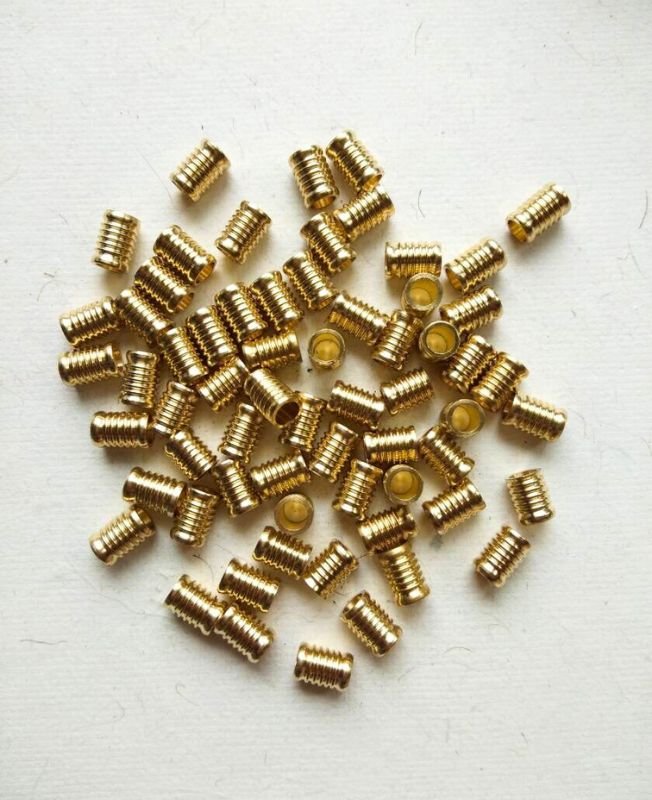 10mm Brass Pipe Geometric Beads – 10g - Image 2