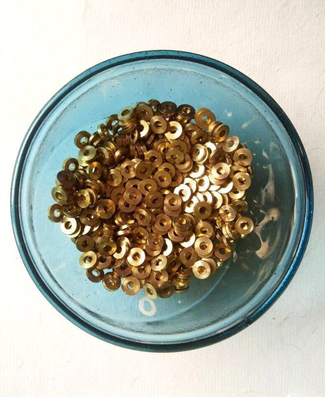 1.5mm Brass Tyre Geometric Beads – 10g - Image 3