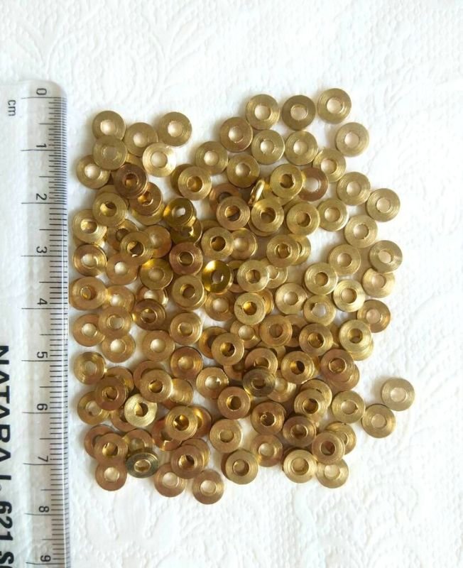 1.5mm Brass Tyre Geometric Beads – 10g - Image 2