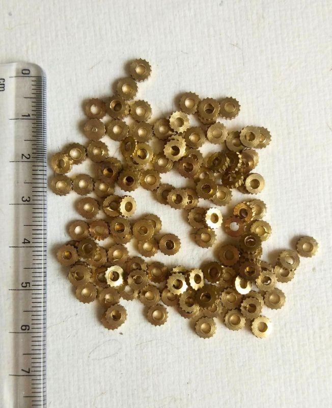 1.59mm Brass Donut Geometric Beads – 10g - Image 5