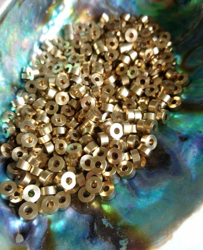 3mm Brass Donut Geometric Beads – 10g - Image 4