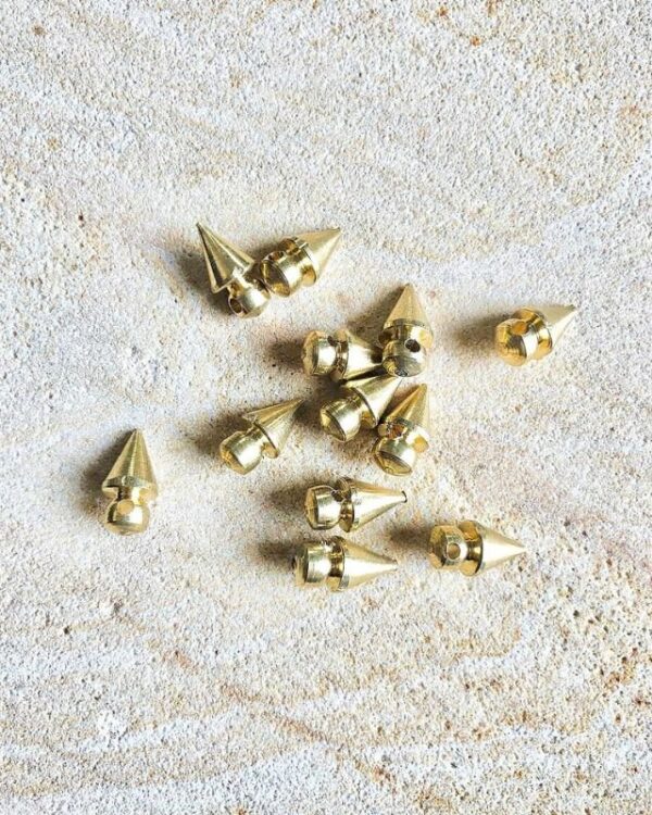 5mm Brass Charm Geometric Beads – 10g