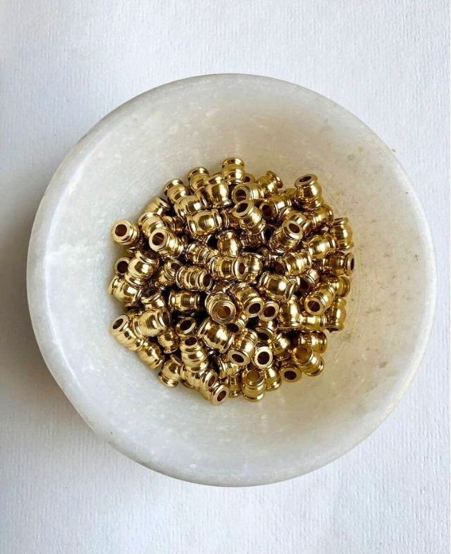 6mm Brass Unique Tube Beads – 10g - Image 5